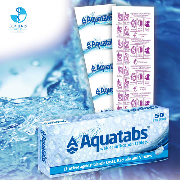 Aquatabs Water Purification Tablets 100/pack (USA Format) Parent