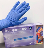 Transform 100 Blue Gloves